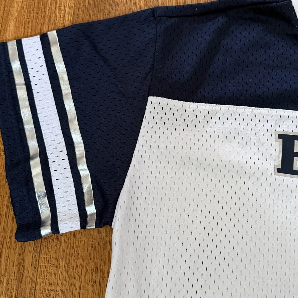 BYU COUGARS Colosseum Jersey WOMEN FOOTBALL UNIFORM SHIRT TREASURE CROPPED CROP - Picture 7 of 8
